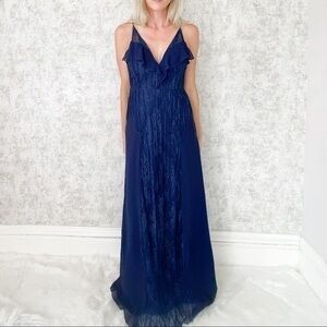 Foxiedox Pin-tuck Lace Maxi Dress